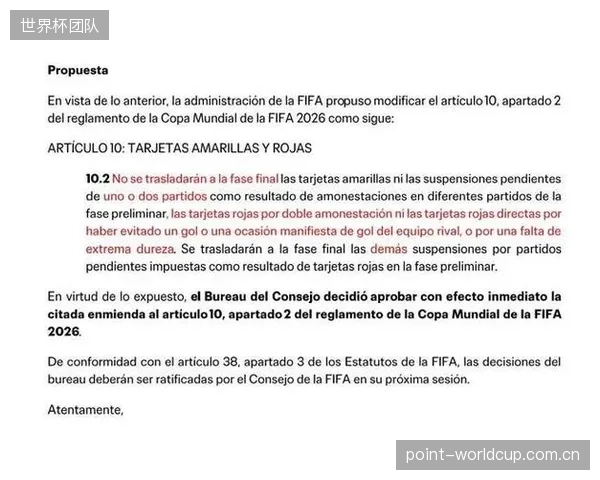 国际足联的公平竞赛规则对纪律要求严格,任何一张红牌都可能改变小组出线形势。 国际足联的公平竞赛规则对纪律要求严格,任何一张红牌都可能改变小组出线形势。